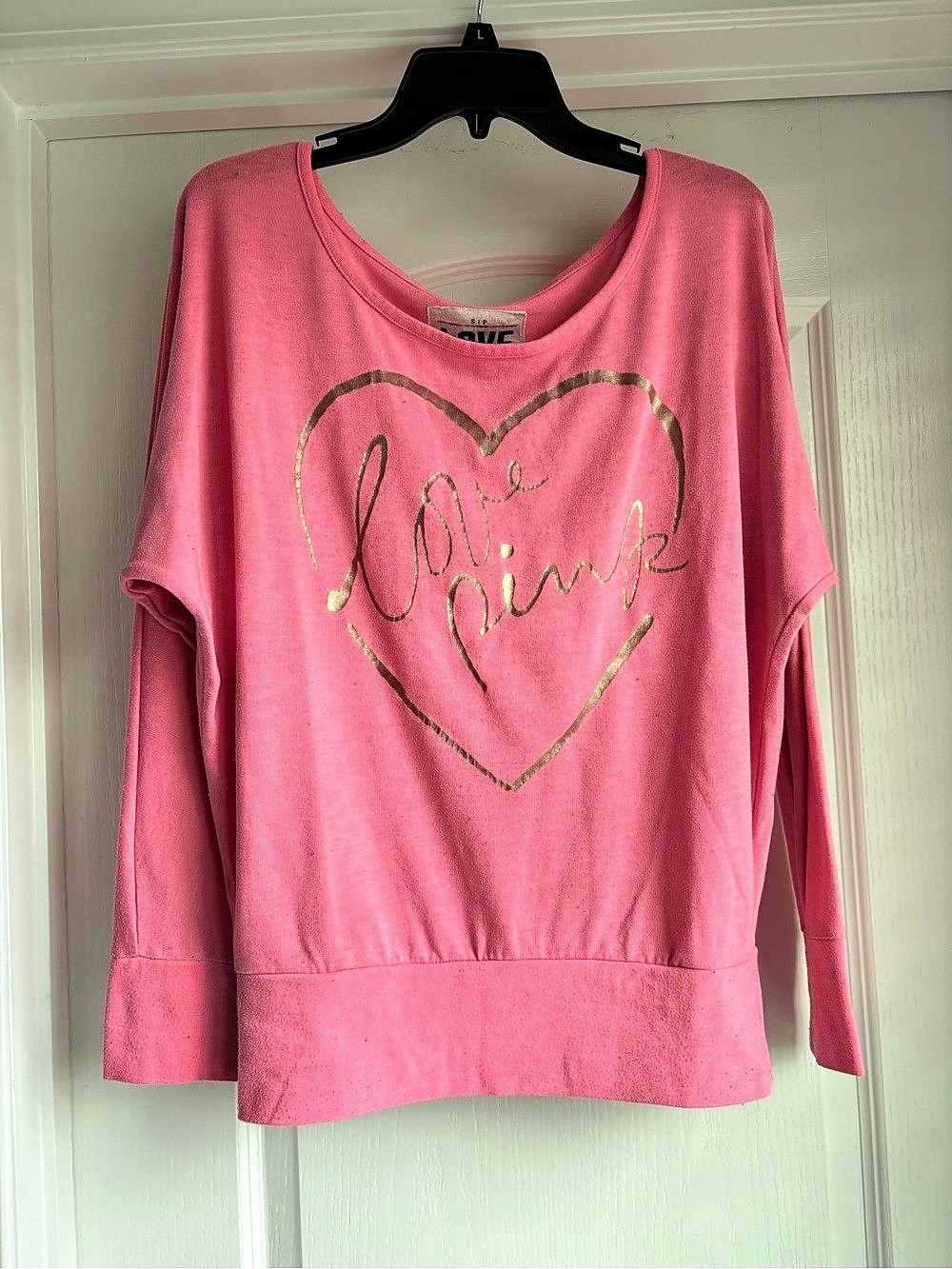Vintage Victoria's Secret Love Pink Long Sleeve Sweatshirt